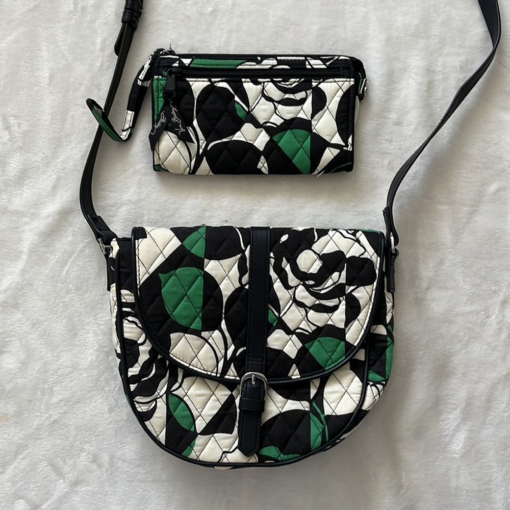 Vera Bradley Crossbody Bag and Wristlet Wallet